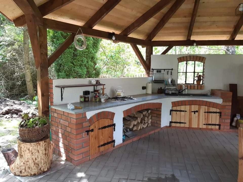 Villa Dziki Brzeg Jezioraka Zalewo  Esterno foto